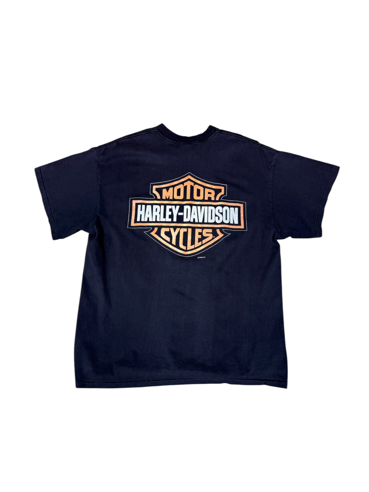 (XL) 1996 Harley Davidson Flaming Motor Tee
