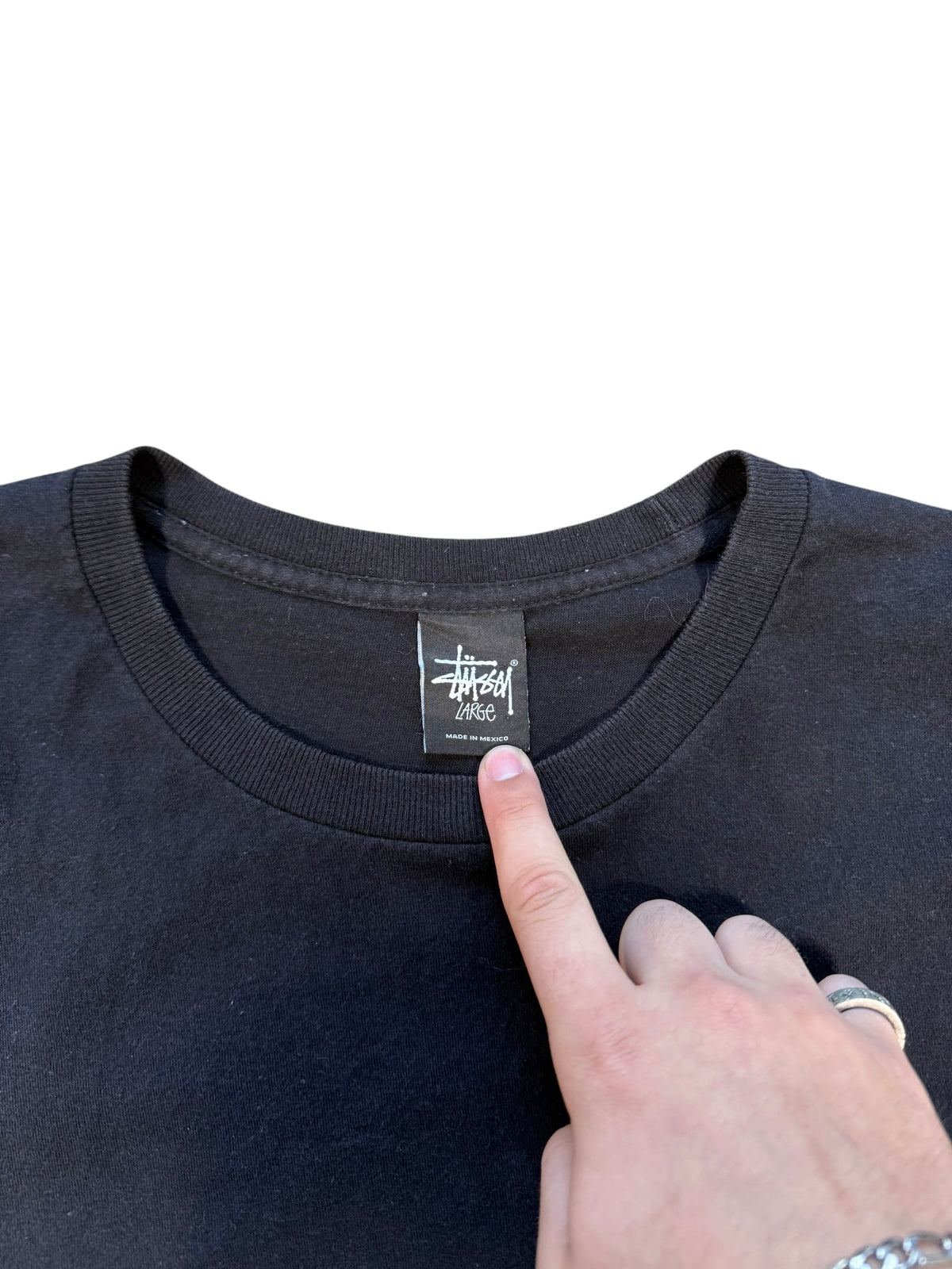 (L) Stussy Interlocking S Big Logo T-shirt