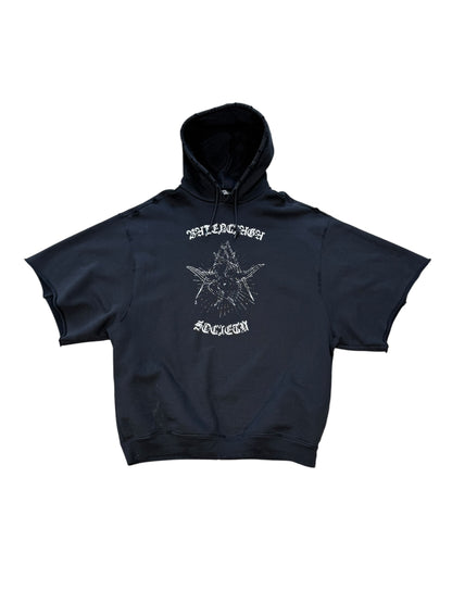 (S) Balenciaga “Free Your Mind” Distressed Hoodie