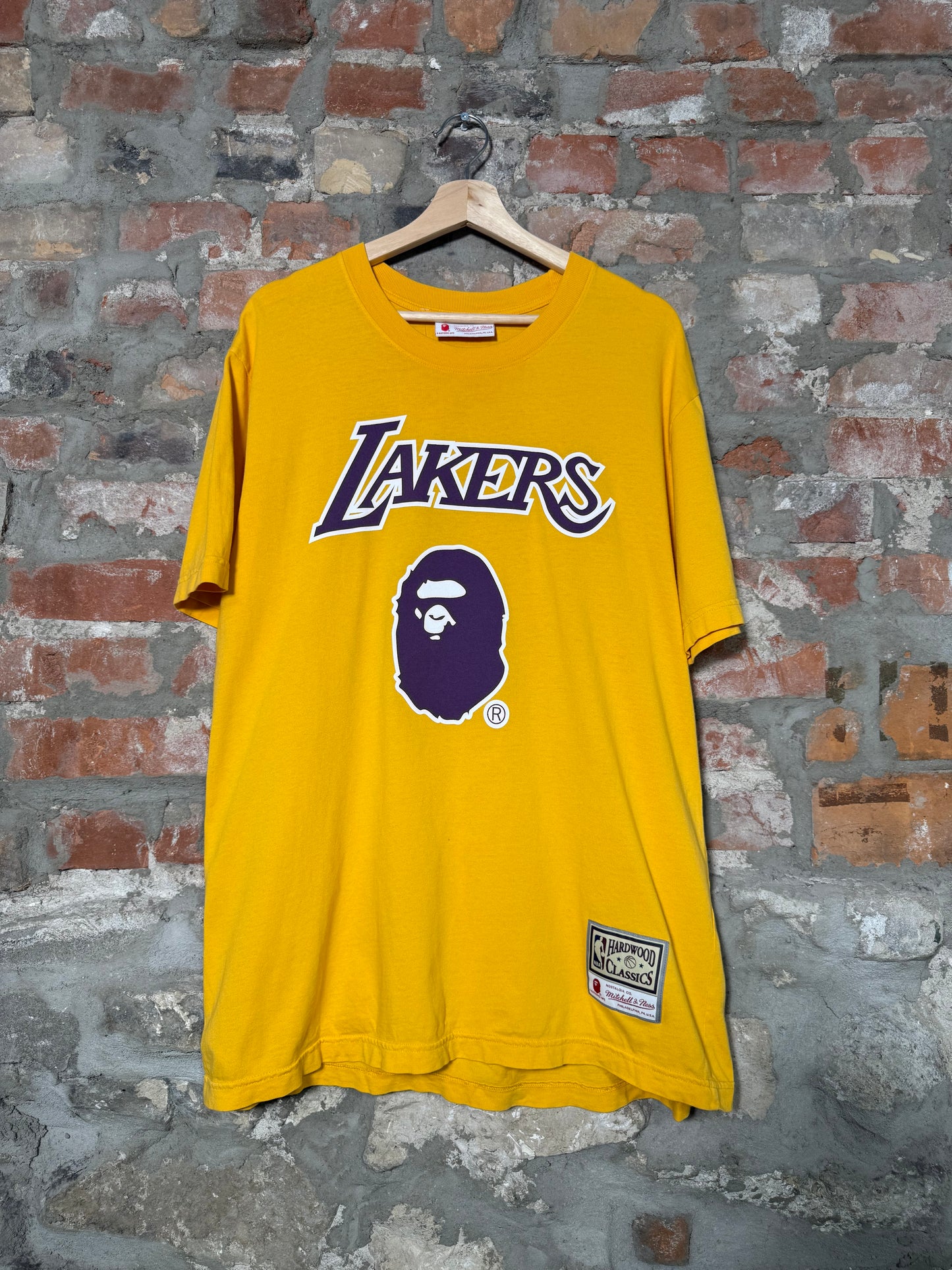 Bape X La Lakers Tee Sz M