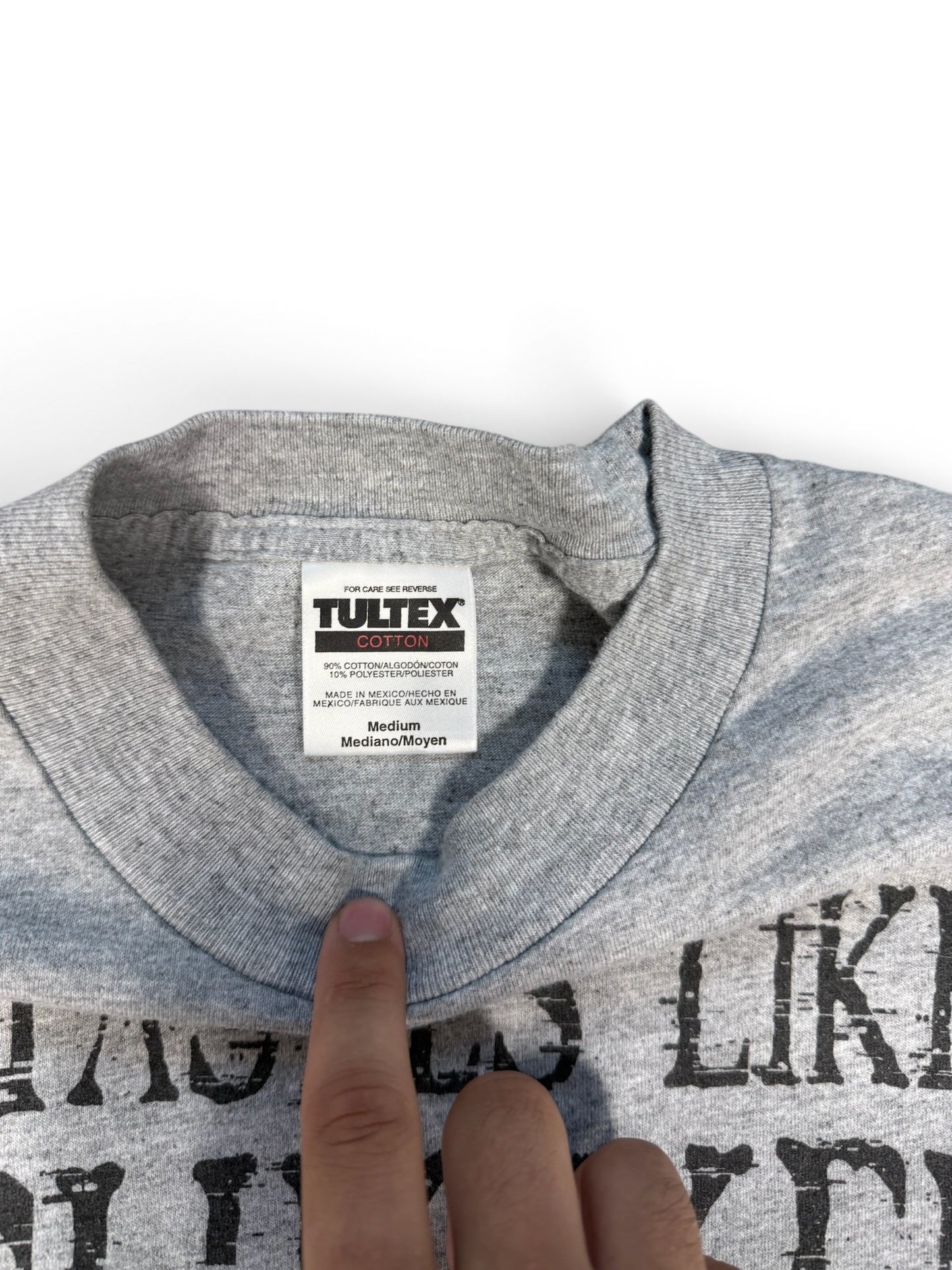 (M) Vtg Survivor “Taste Like Chicken” Shirt