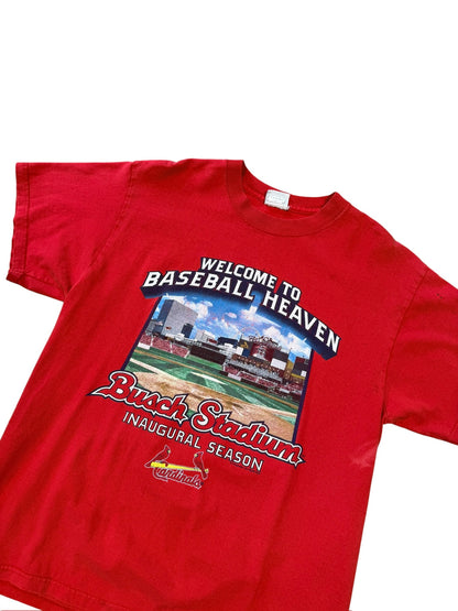 (L) Vintage 2008 St. Louis Cardinals Busch Stadium Tshirt