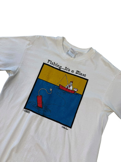 (L) 90’s Fishing Is A Blast Humour Tee