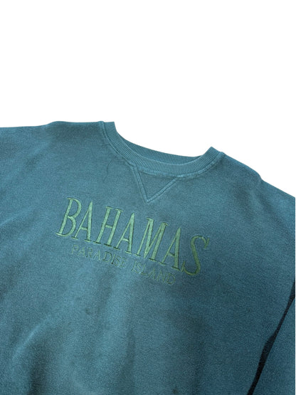 (XL) 90’s Bahamas Paradise Island Green Crewneck