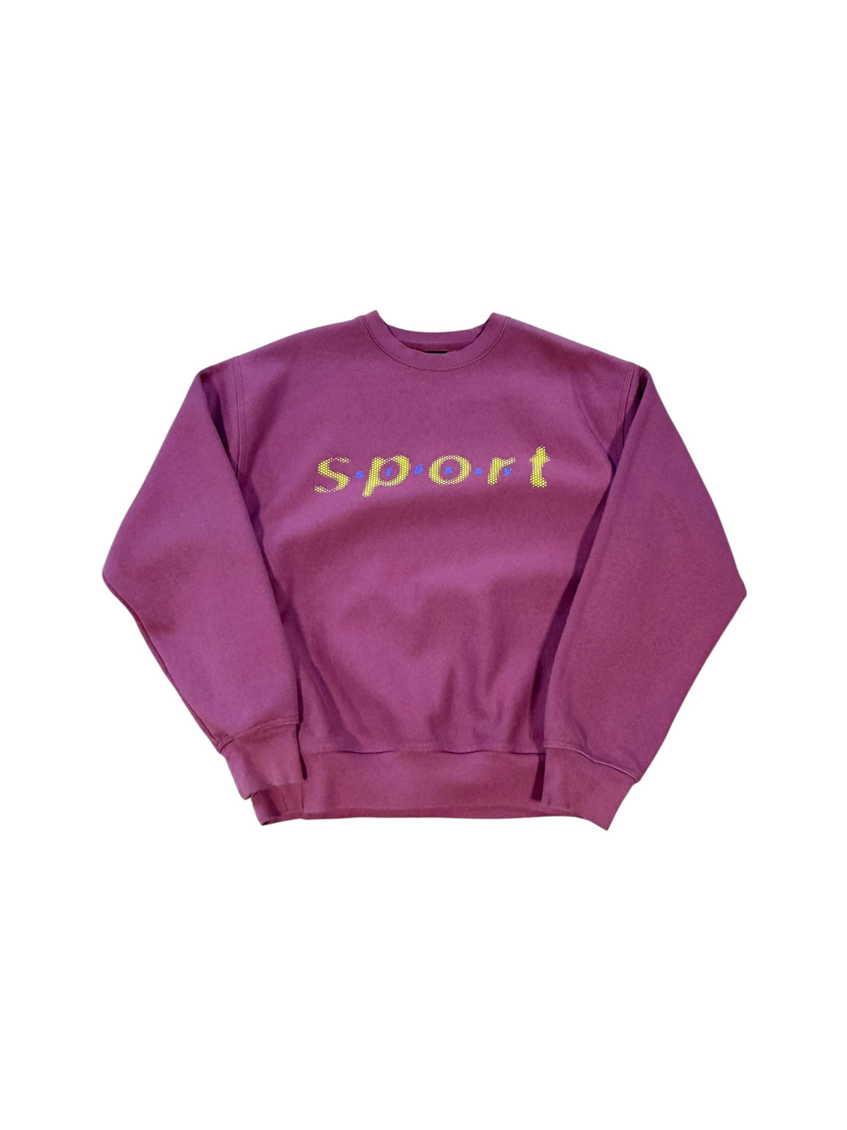 (L) Stussy Sport Spell Out Crewneck Sweater