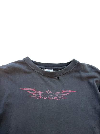 (XL) Vintage USA Choppers Tribal Thrashed Black Tee