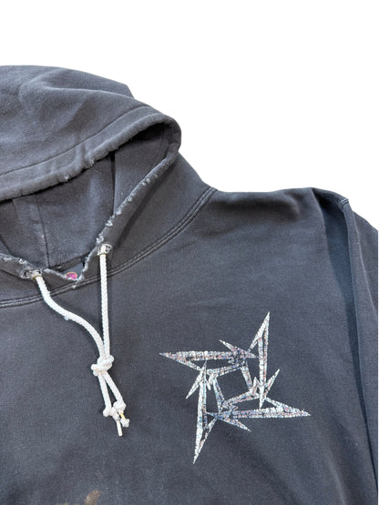 (XL) Vintage Metallica Ninja Star Trashed Hoodie