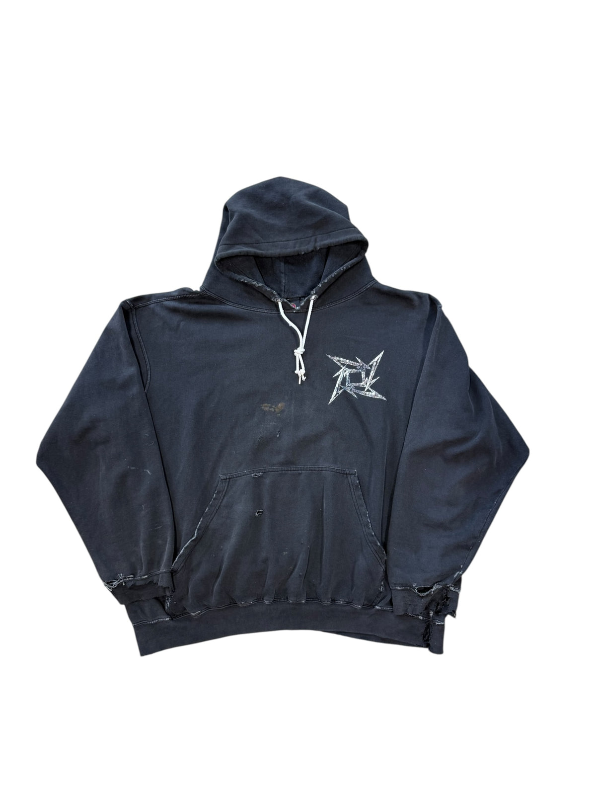 (XL) Vintage Metallica Ninja Star Trashed Hoodie