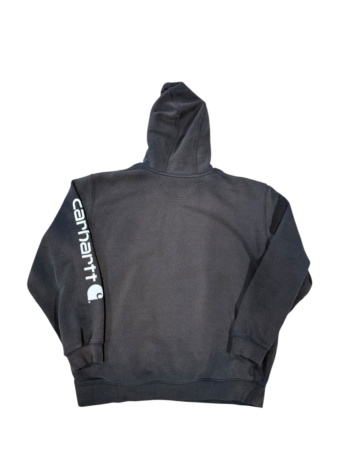 (XL) Vintage Carhartt Faded Black Hoodie