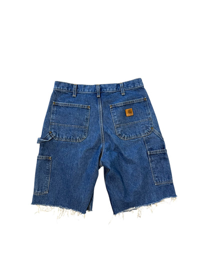 (32) Carhartt Denim Double Knee Cut Shorts
