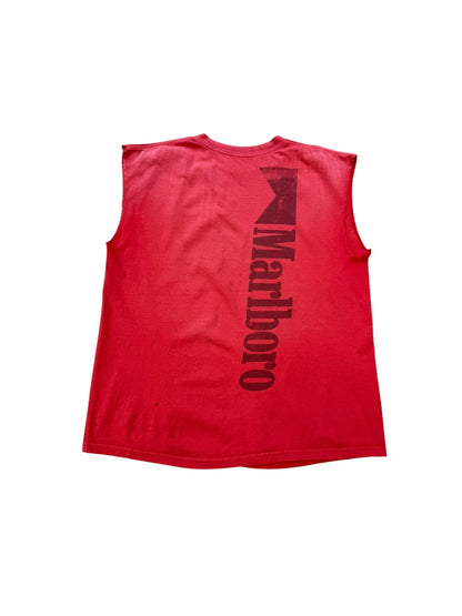 (XL) Vintage 1990s Marlboro Faded Cut Off Tshirt