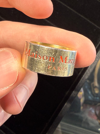(Size 7) Maison Margiela Logo Engraved Ring