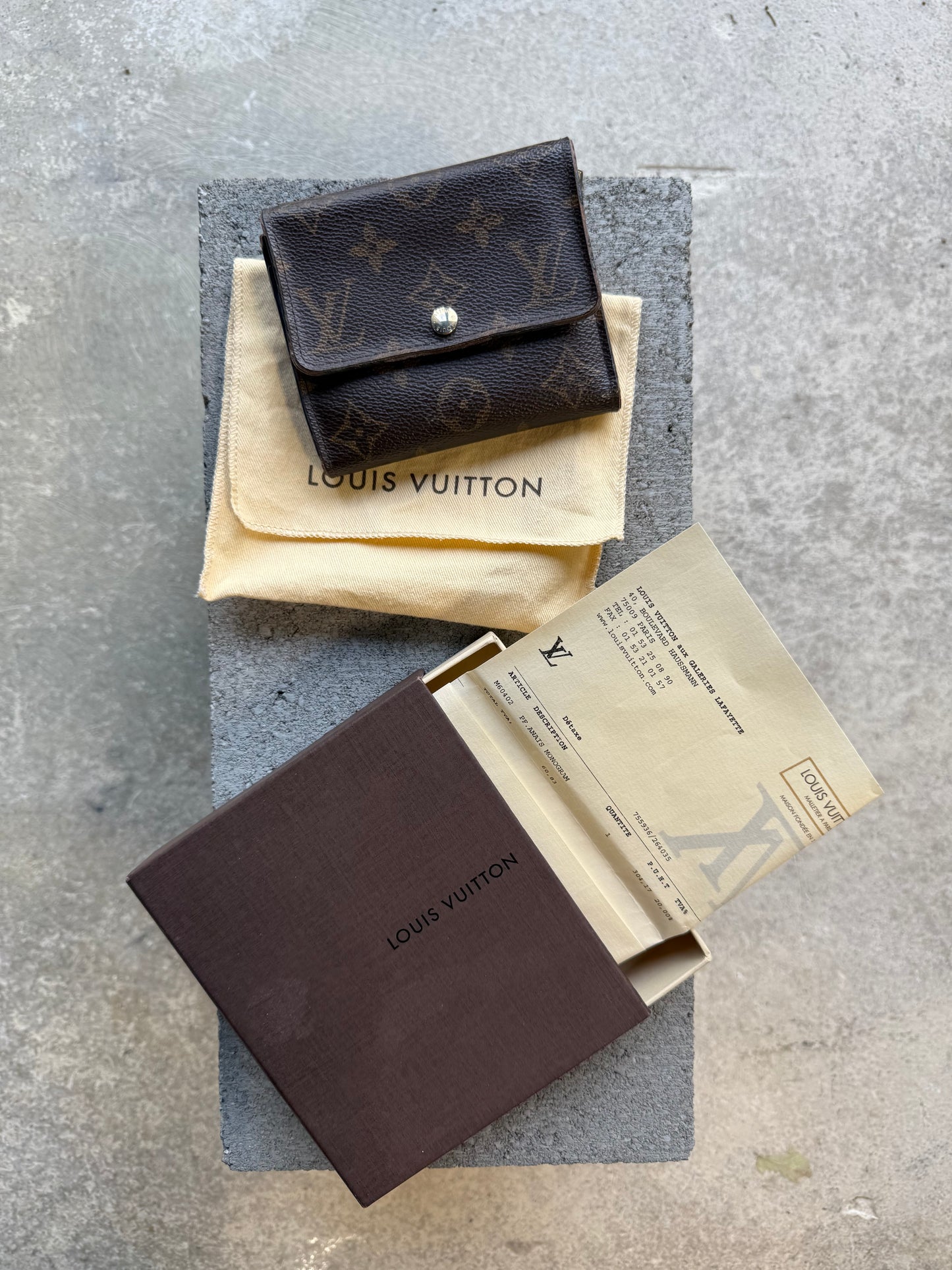 Louis Vuitton Monogram Tri-Fold Compact Wallet