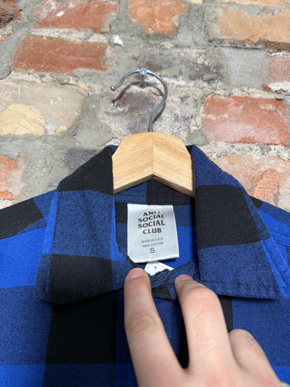 (S) Anti Social Social Club Blue Flannel