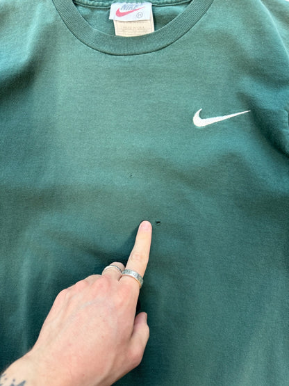 (M) 90s Nike Forest Faded Green Tee