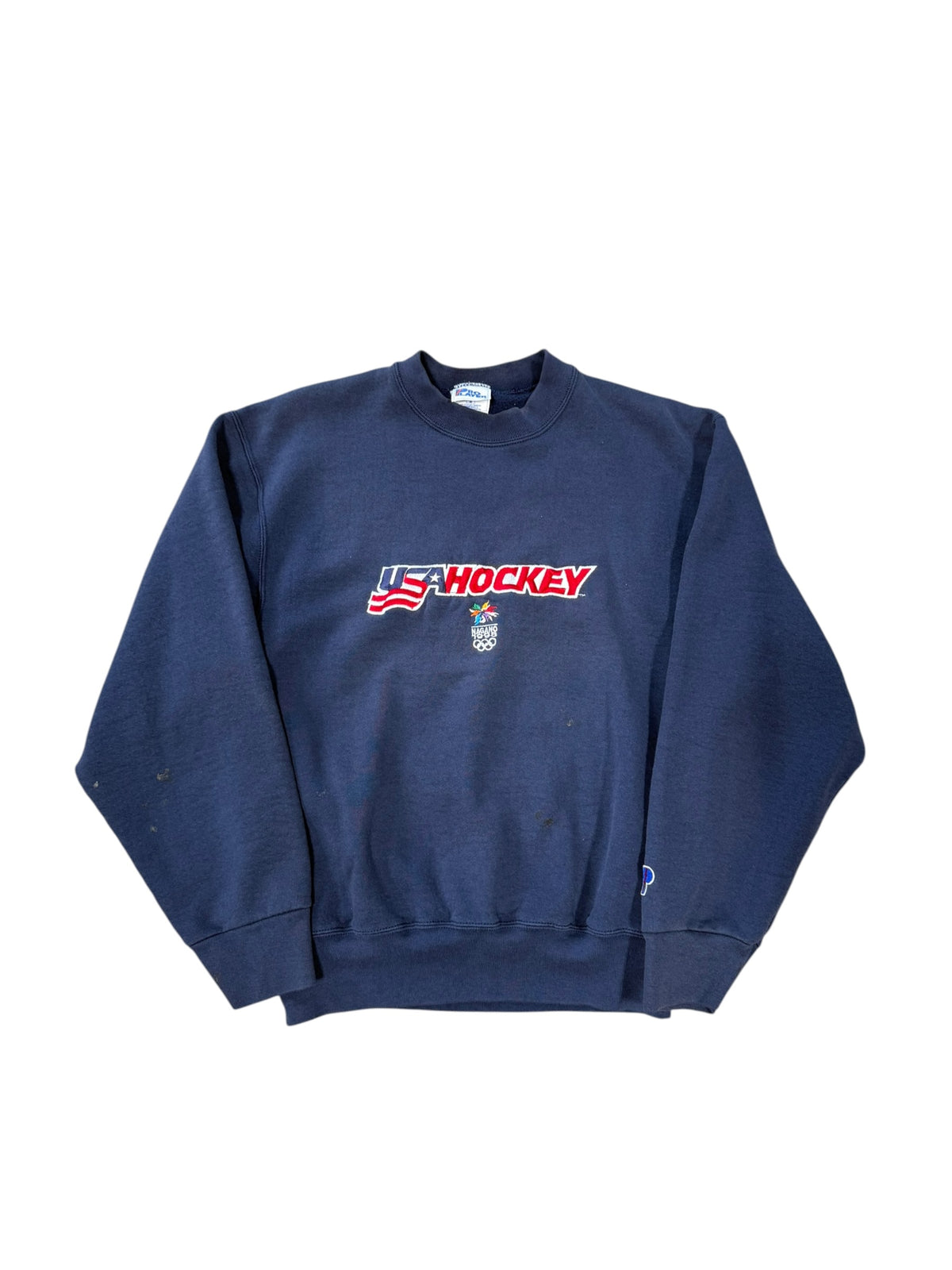 (M) 1998 Olympics USA Hockey Crewneck