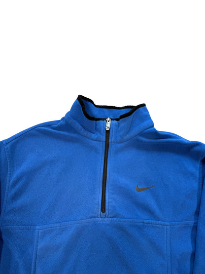 (L) Y2K Nike Blue Polar tech Quarterzip