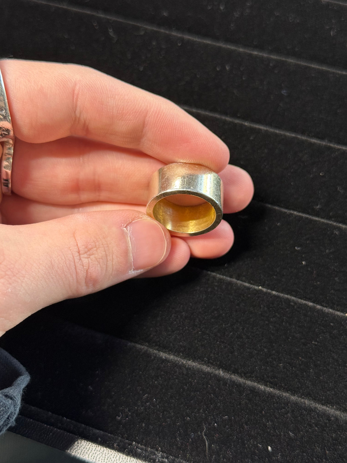 (Size 7) Maison Margiela Logo Engraved Ring