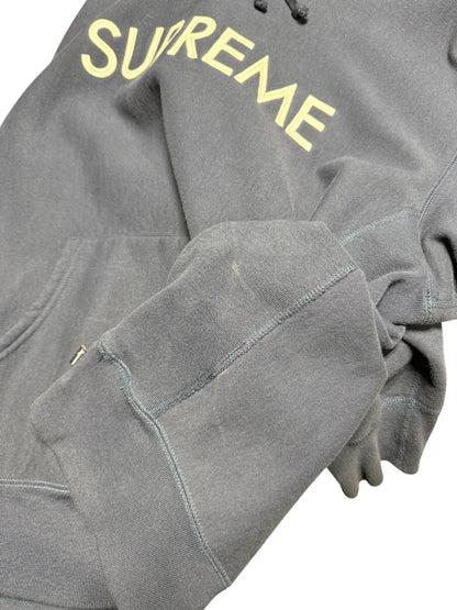 (XL) Supreme Navy Spell Out Hoodie