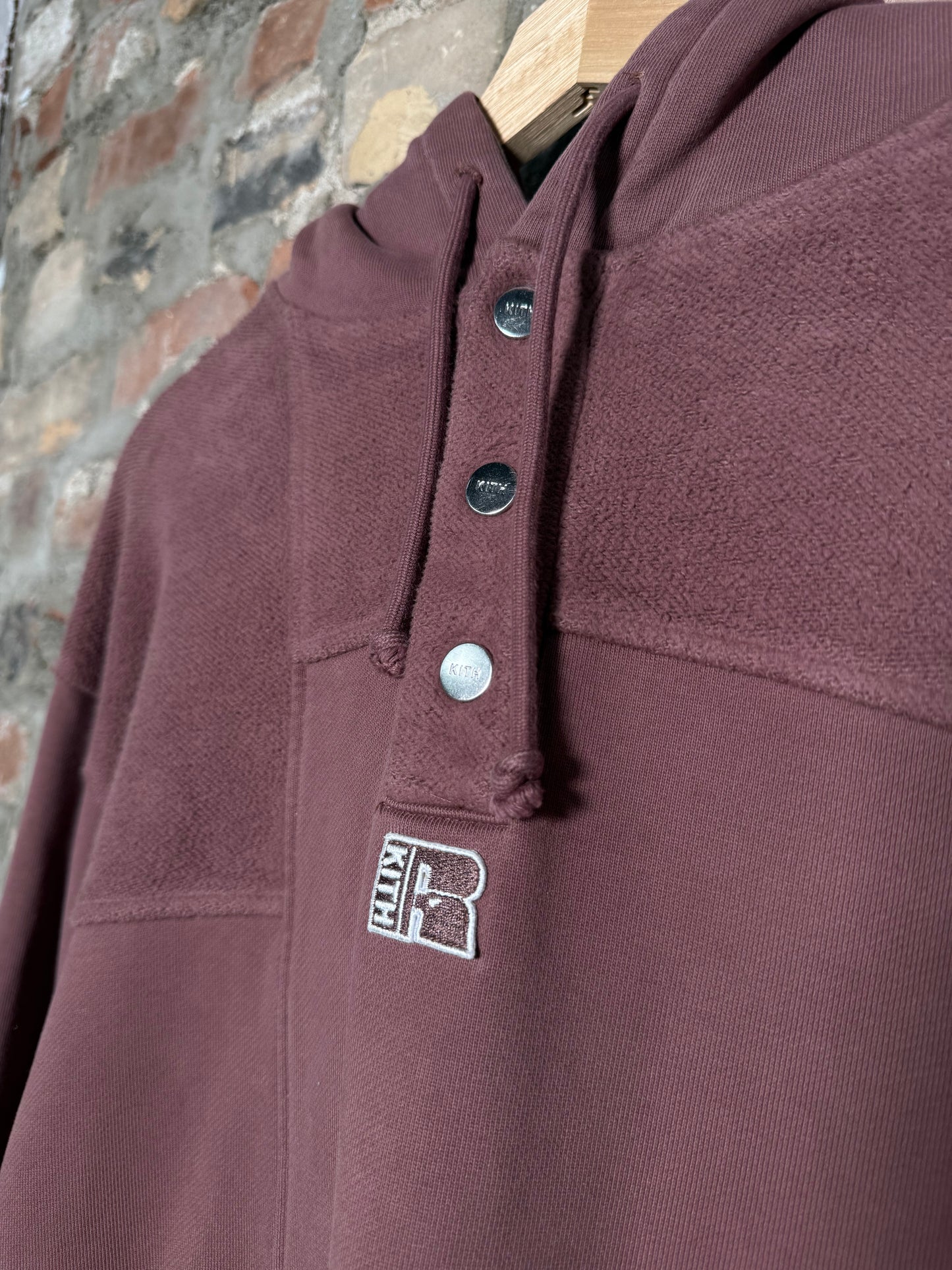 (S) Kith x Russell Reverse Patchwork Williams Hoodie