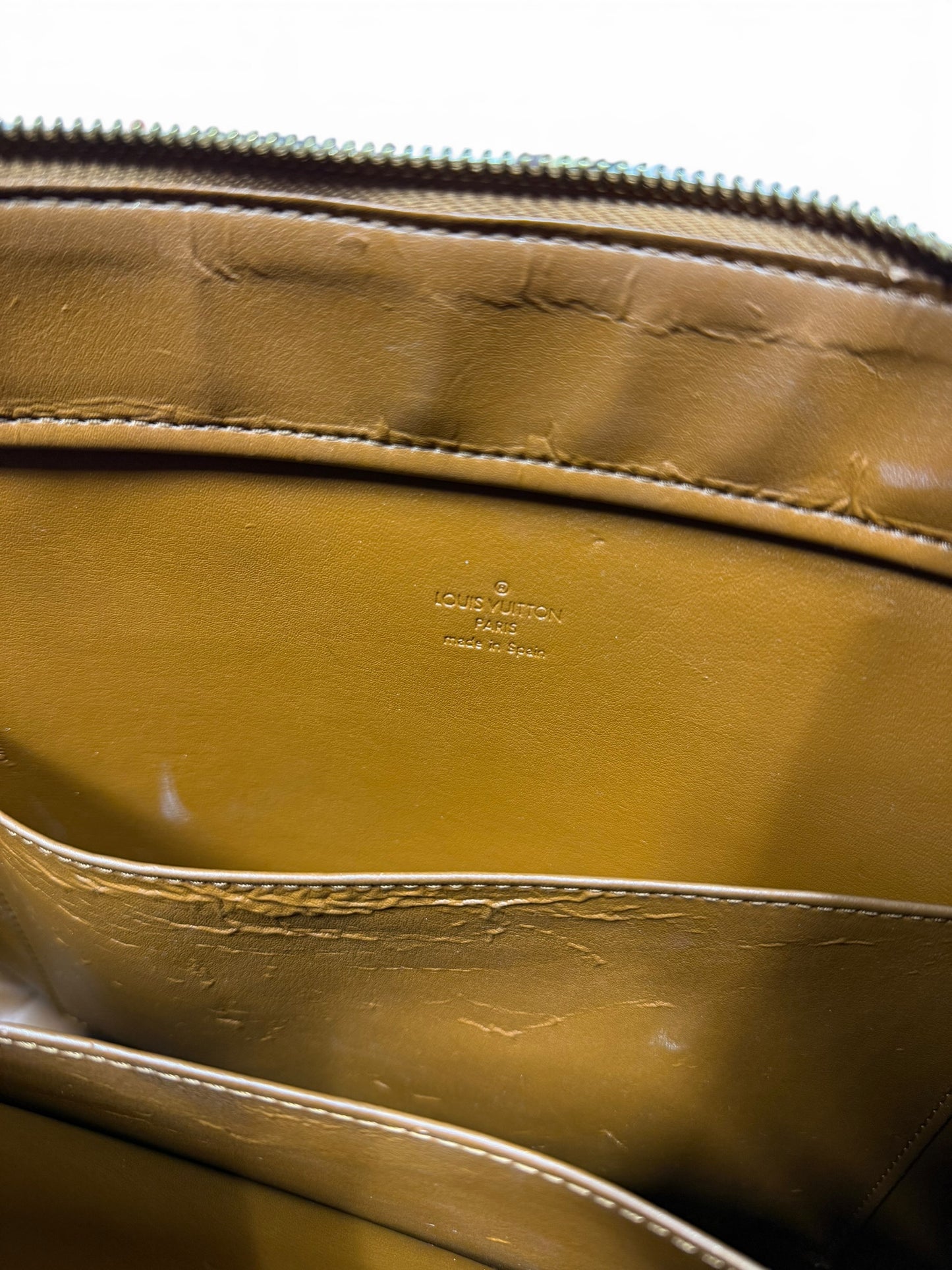 Louis Vuitton Bronze Monogram Vernis Columbus Tote