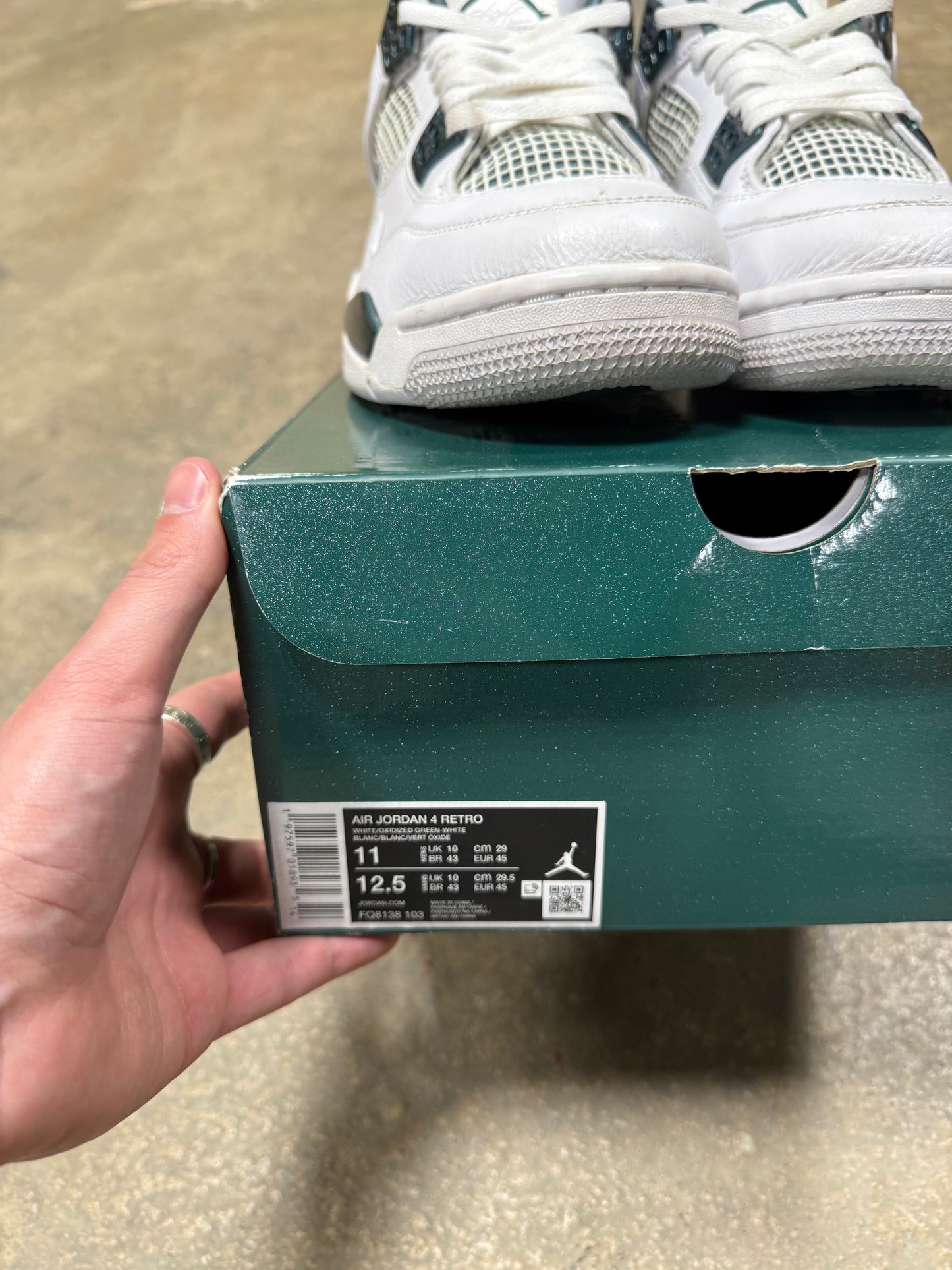 (11M) Jordan 4 Oxidized Green