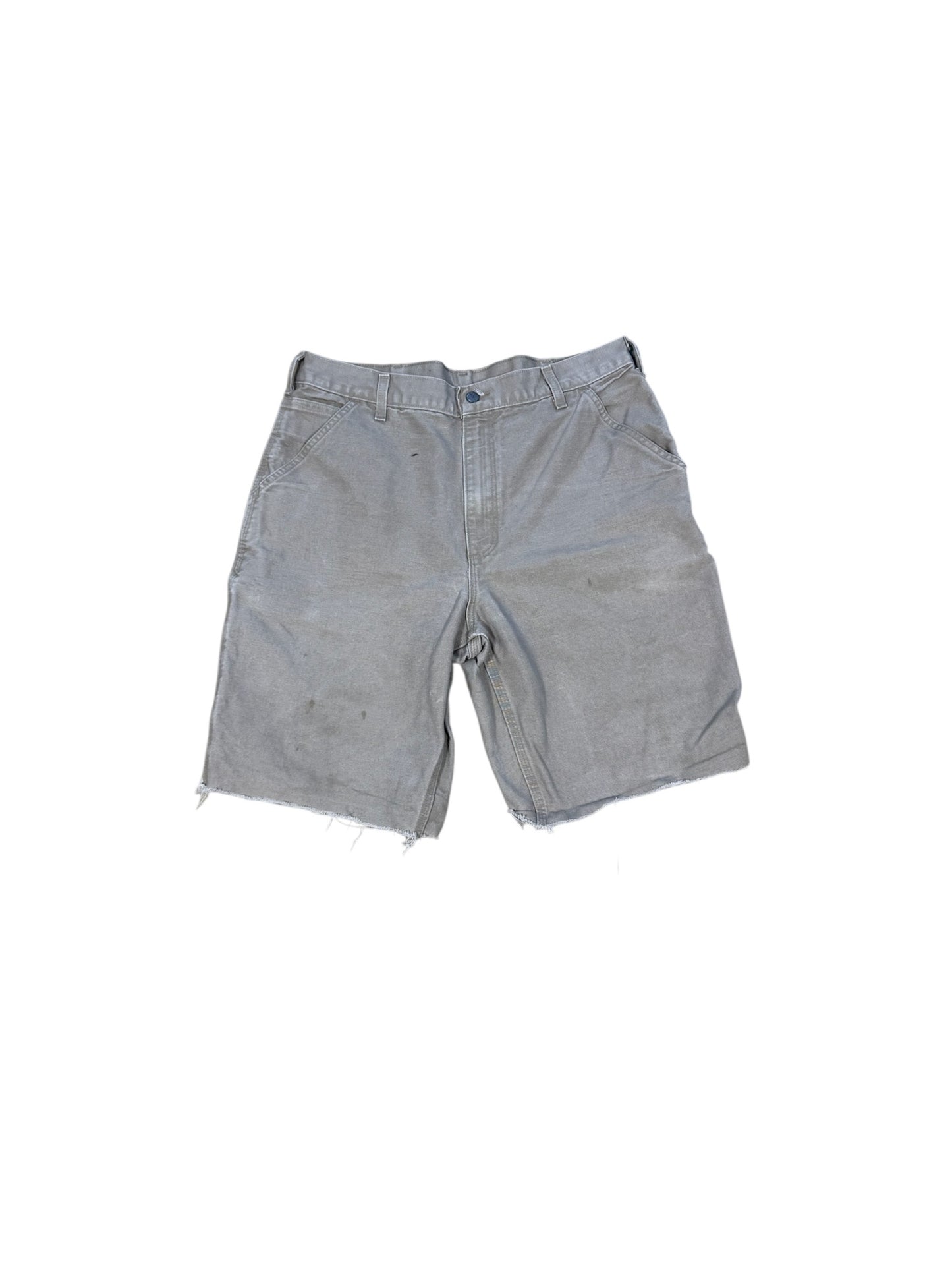 (36W) Vtg Carhartt Relaxed Work Shorts Grey