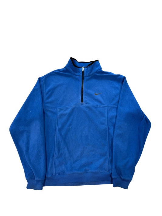 (L) Y2K Nike Blue Polar tech Quarterzip