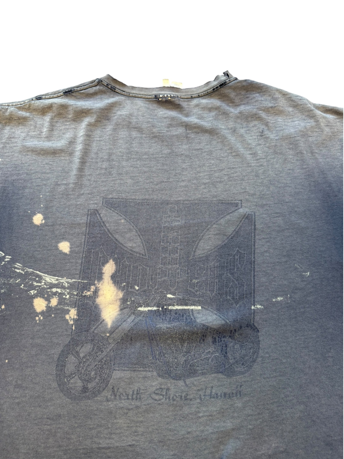 (XL) Vintage Trashed Choppers Navy Tee