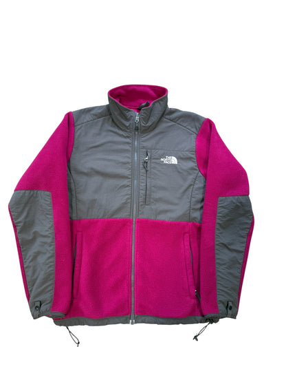 (L) Wmns North Face Magenta Denali Zip Up
