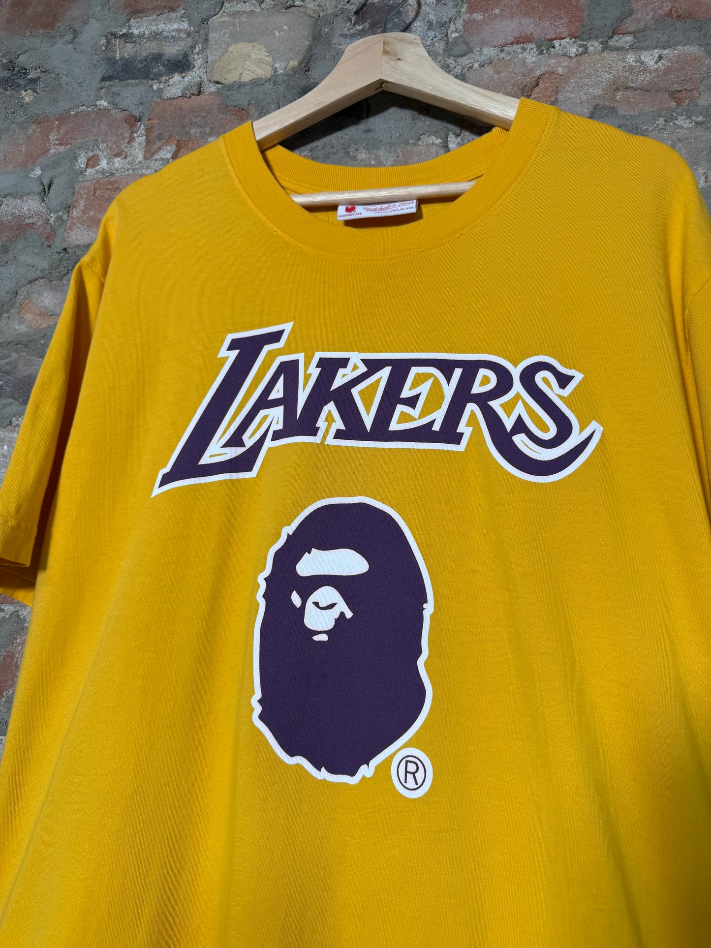 Bape X La Lakers Tee Sz M