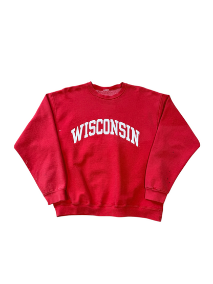 (XL) Vintage Wisconsin Red Crewneck