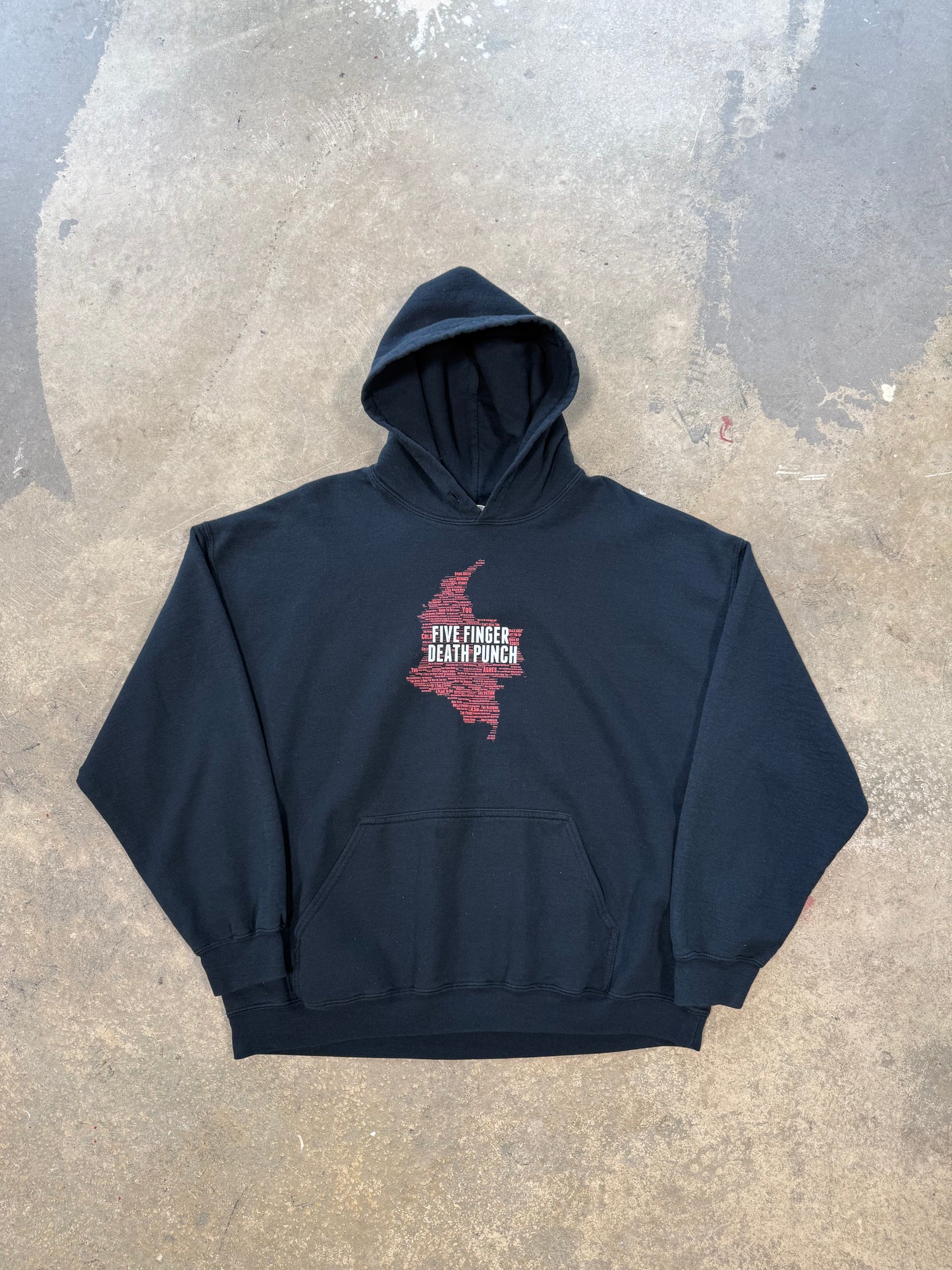 (XL) Y2K Five Finger Death Punch Hoodie