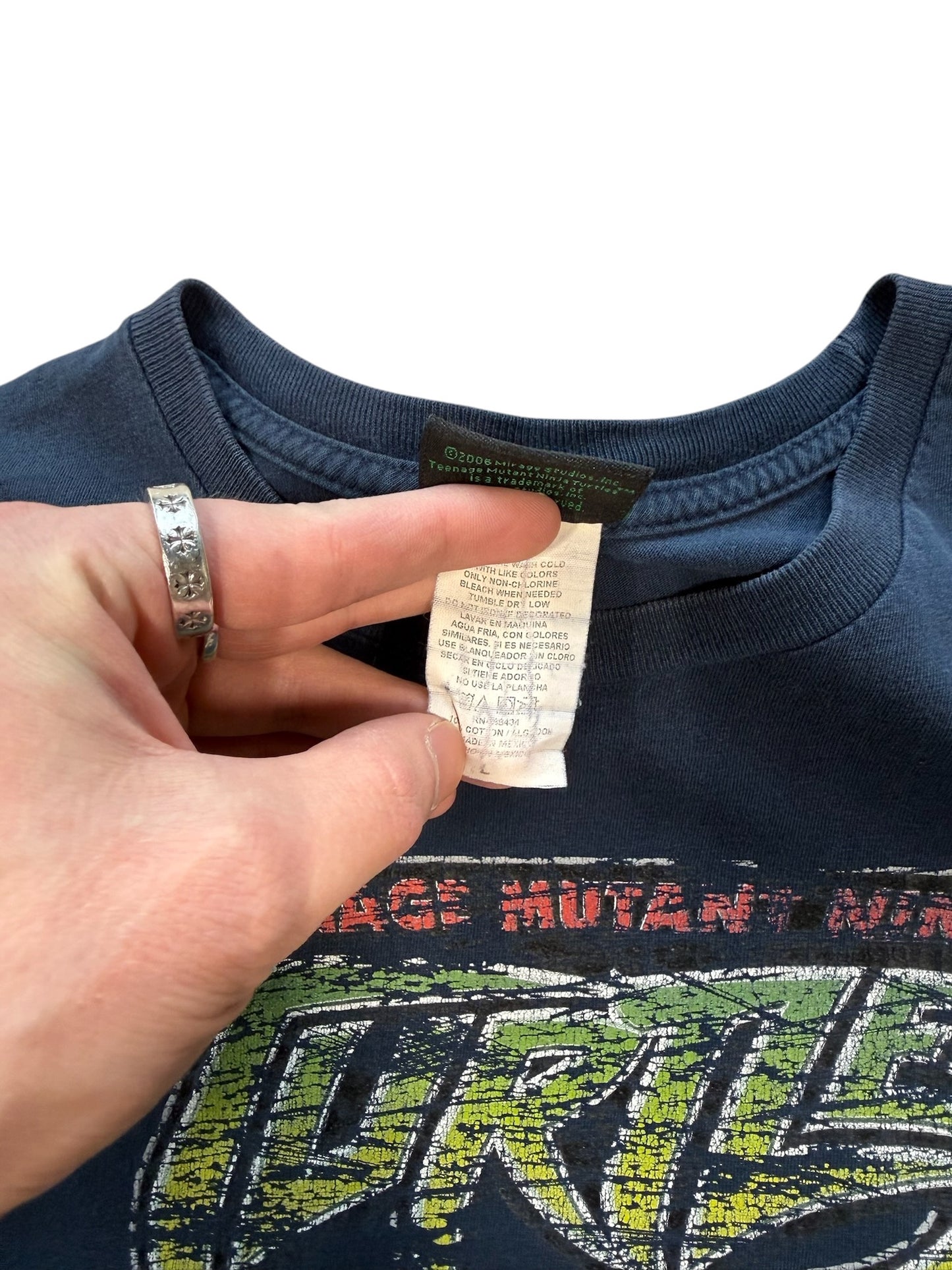 (L) 2006 Ninja Turtles Navy Tee