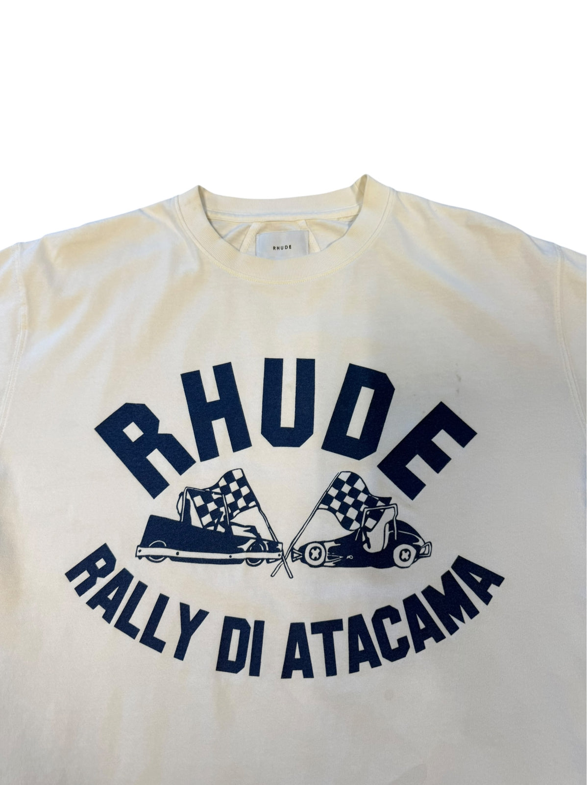 (S) Rhude Rally Racing White Tee