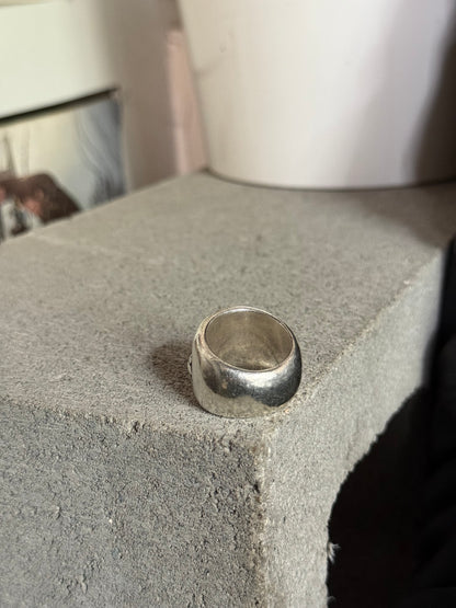 (11US) Chrome Hearts Large Oval Cross Ring