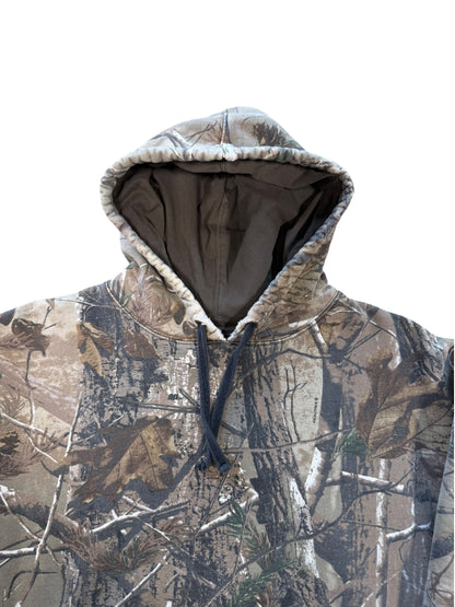 (M) Vintage Real Tree Camo Heavyweight Hoodie