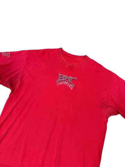 (XL) Vintage BMC Choppers Red Thrashed Tee