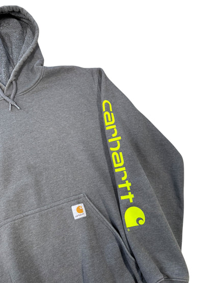 (L) Carhartt Workwear Neon Logo Hoodie