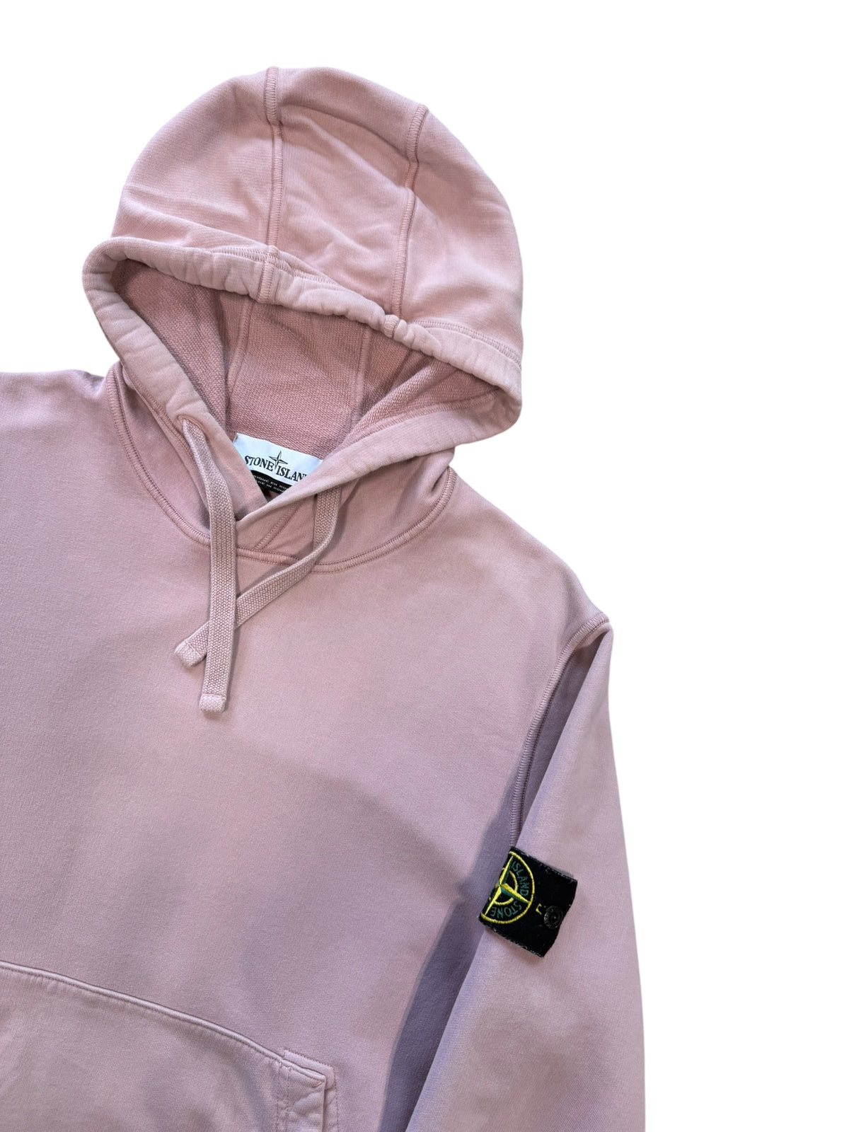 (L) Stone Island Pink Hoodie