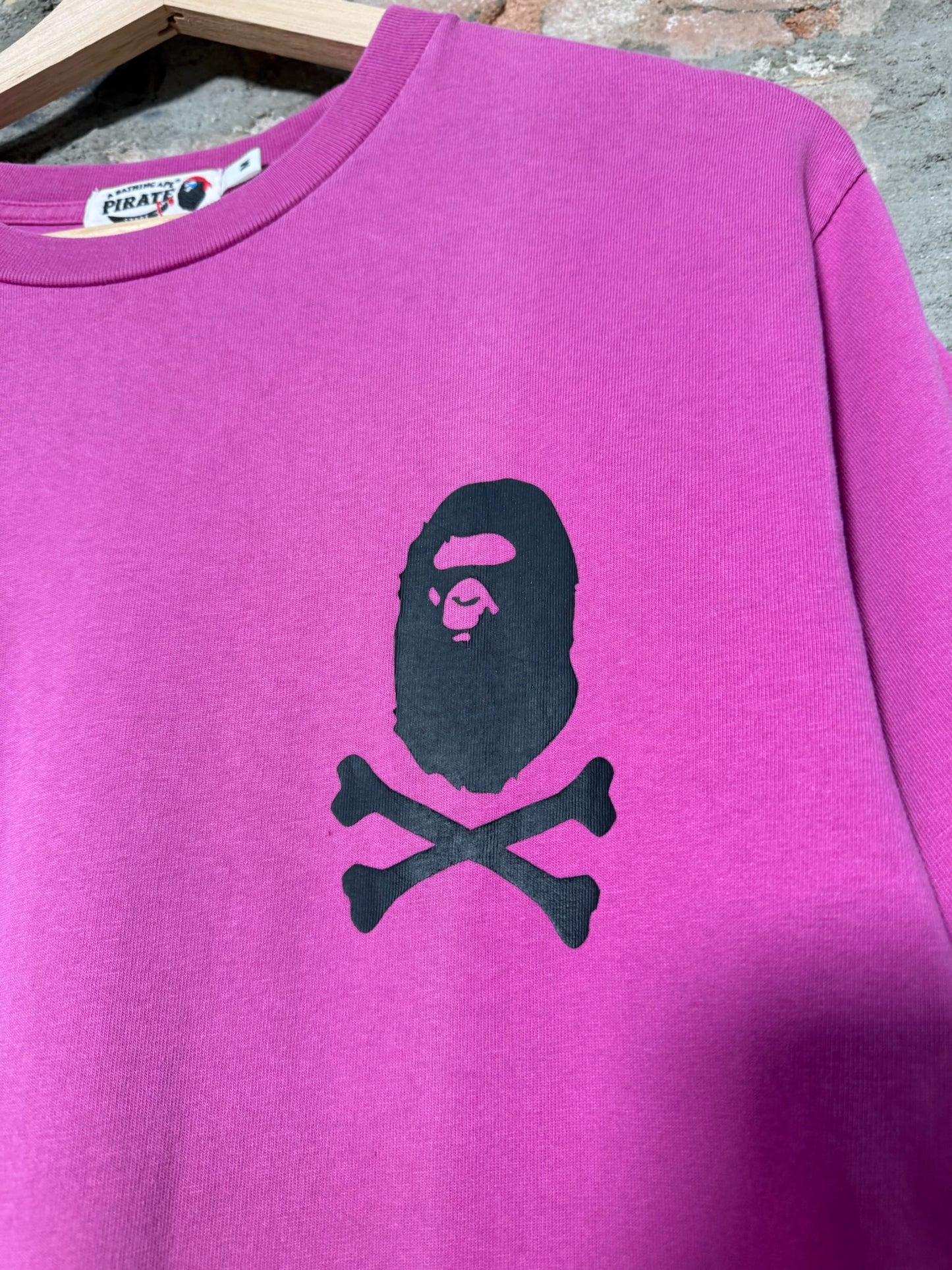 (M) Bape Pirate Store Pink Tee