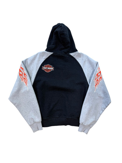 (M) Vintage Harley Davidson Flames Hoodie