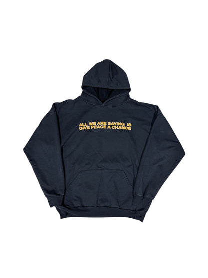 2001 John Lennon Give Peace A Chance Hoodie Sz L