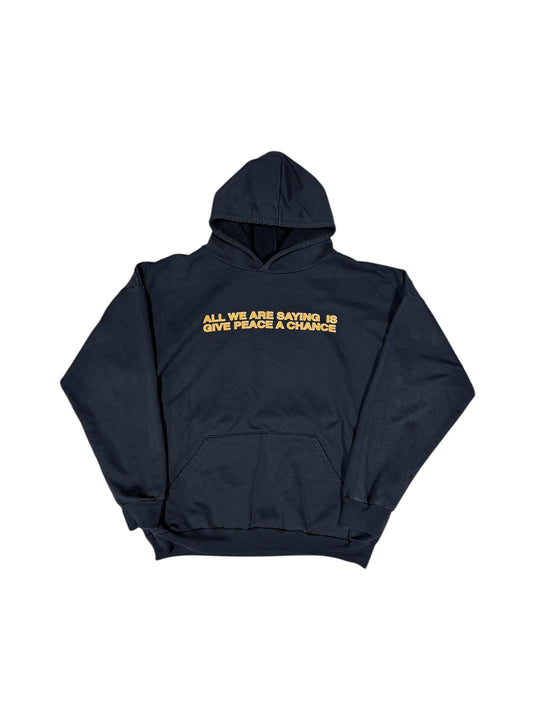 2001 John Lennon Give Peace A Chance Hoodie Sz L