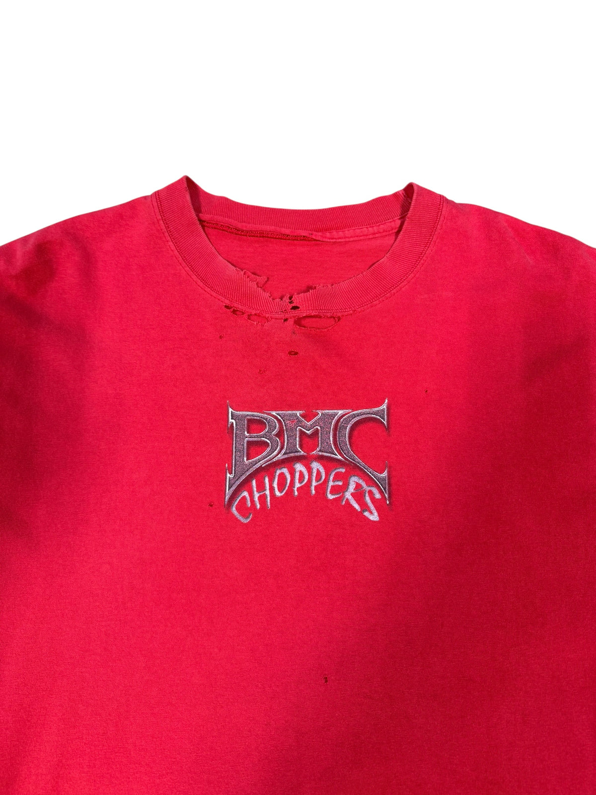 (XL) Vintage BMC Choppers Red Thrashed Tee
