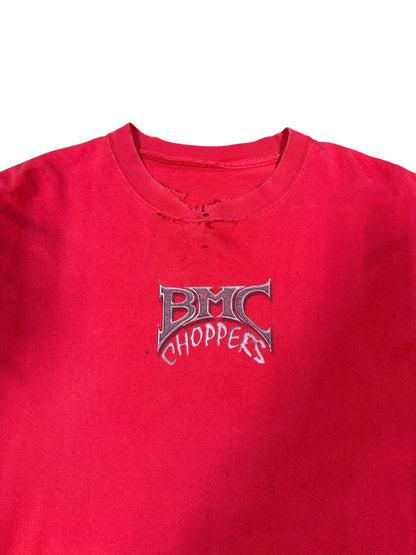 (XL) Vintage BMC Choppers Red Thrashed Tee