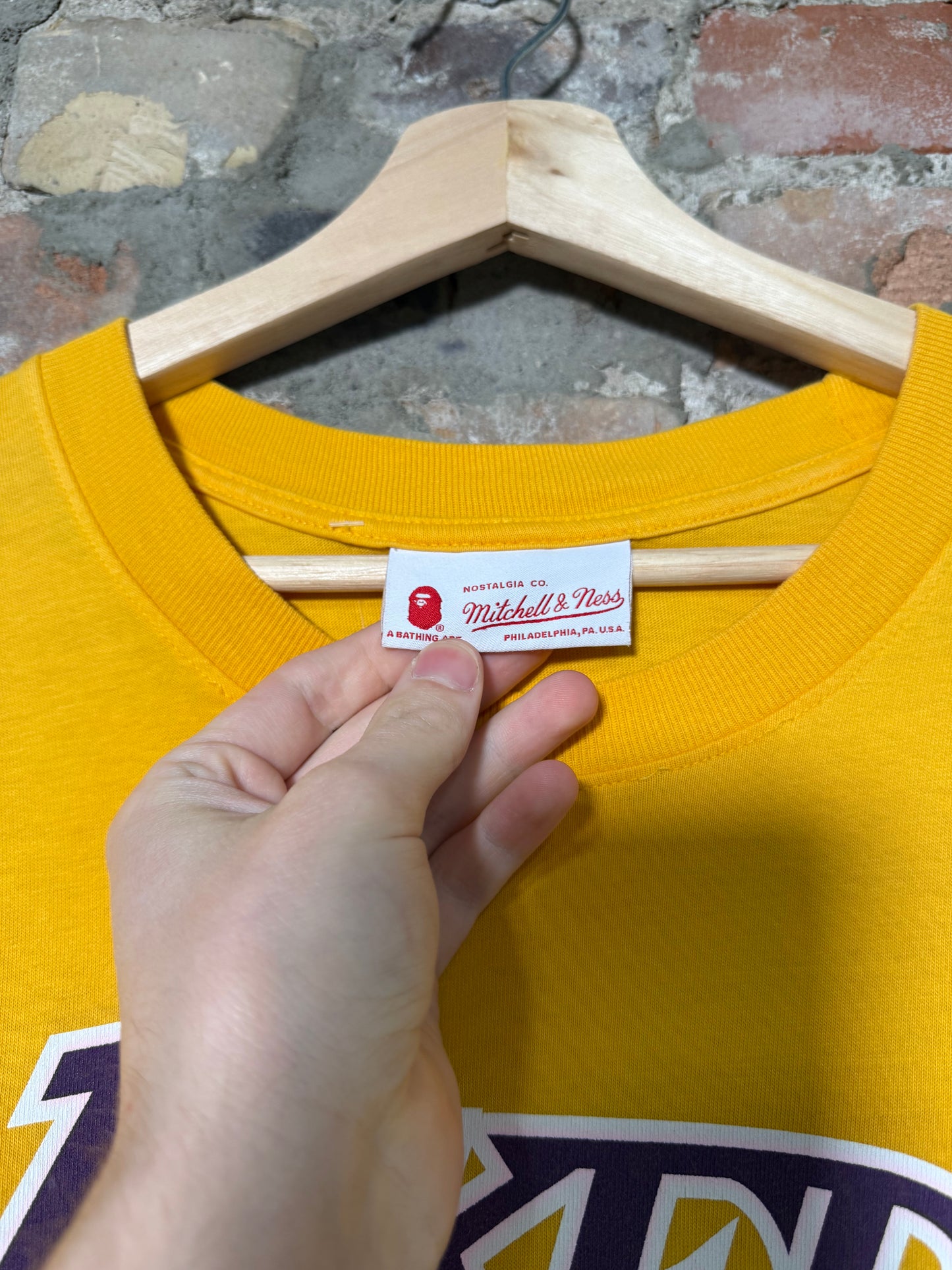 Bape X La Lakers Tee Sz M