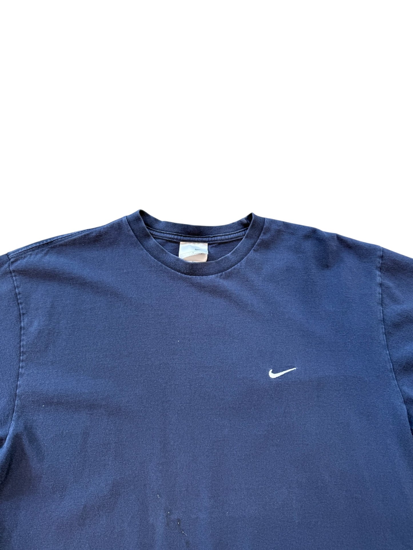 (L) Y2K Nike Navy swoosh Tee