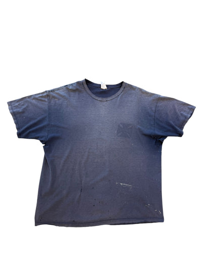 (XL) Vintage Trashed Choppers Navy Tee