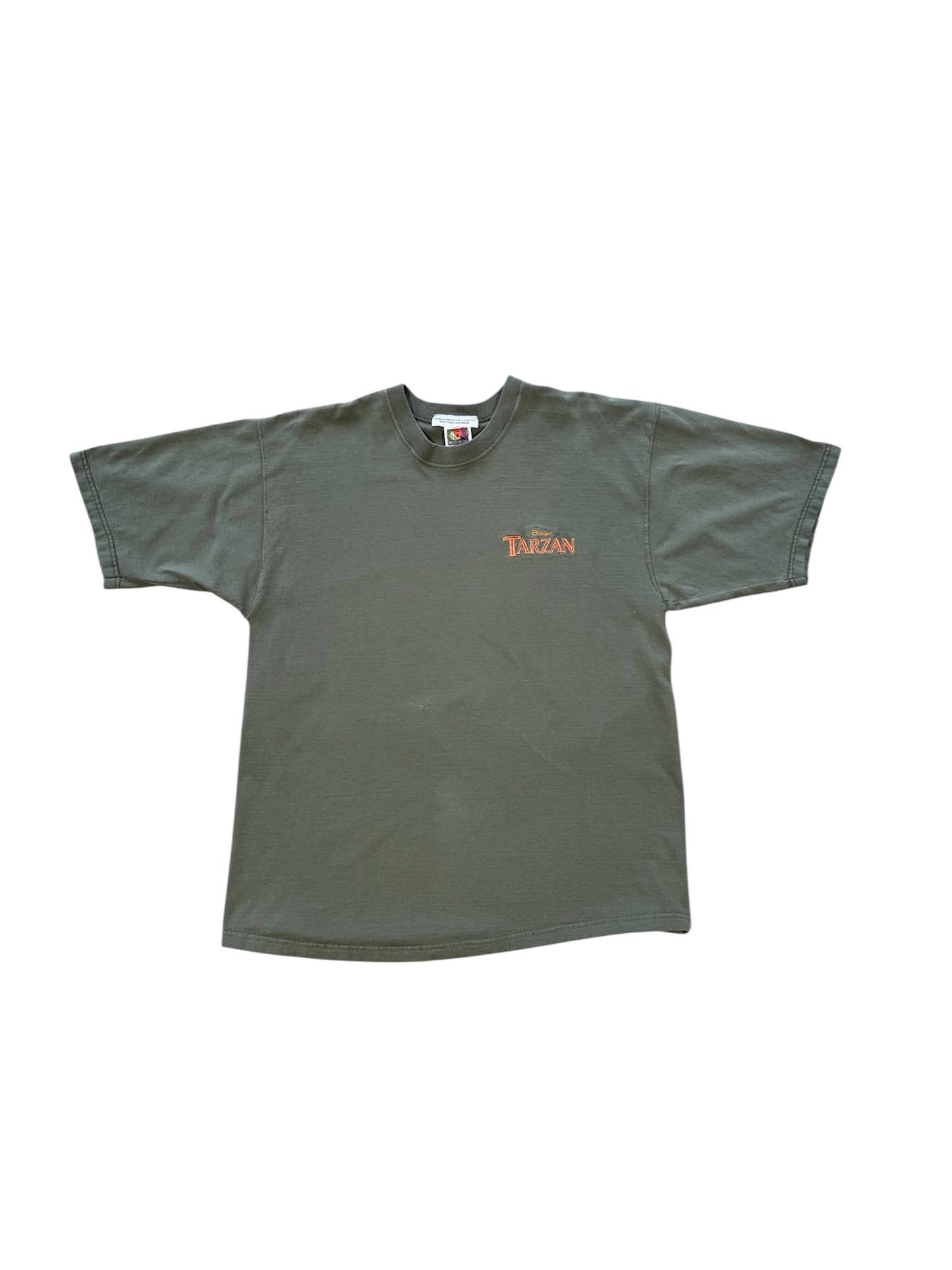 (L) 00s Disney Tarzan Green T-Shirt